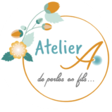 Logo Atelier A - rond – bijoux en perles Miyuki faits main